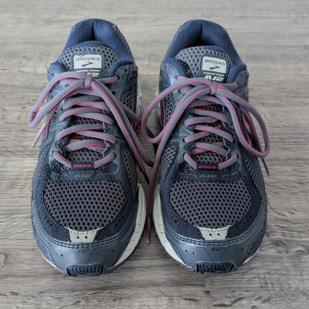 Brooks Addiction A12 Running Walking Shoes -  Blue & Purple - Women's 8.5